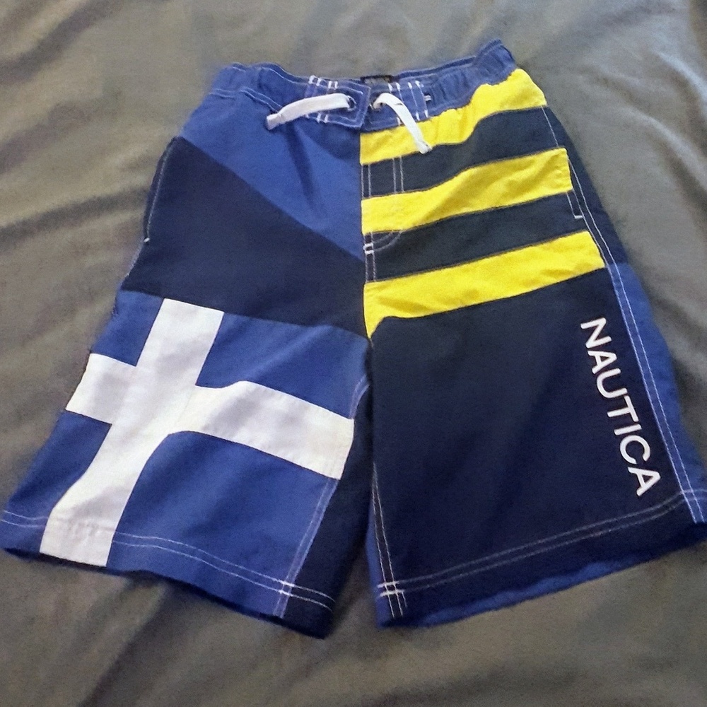 Boys Nautica Swim Trunks (sz 10/12)